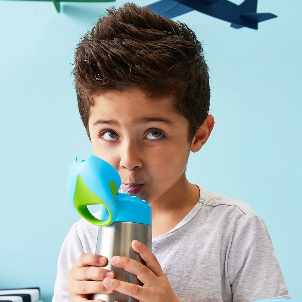 350ml insulated drink bottle - blue slate