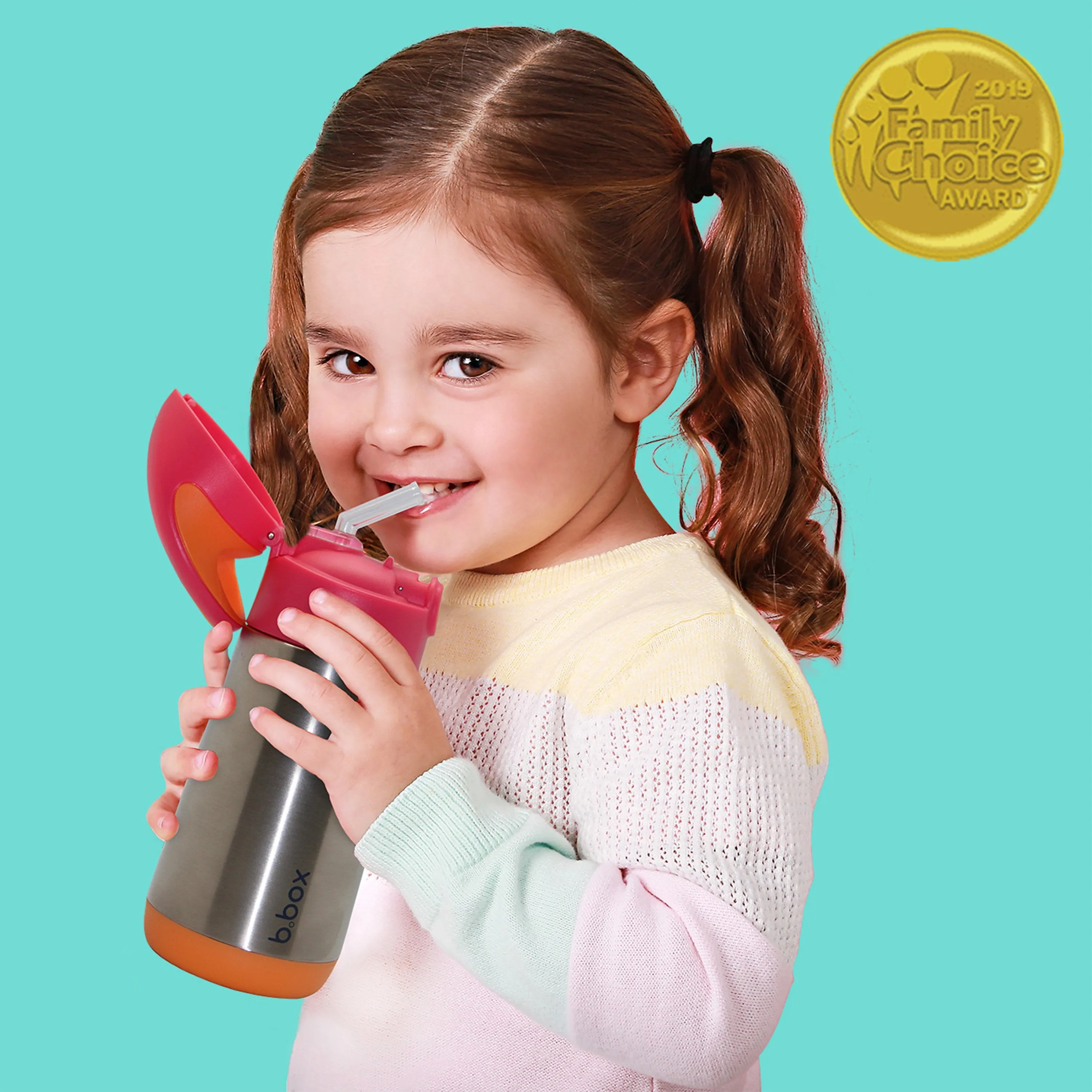 350ml insulated drink bottle - strawberry shake