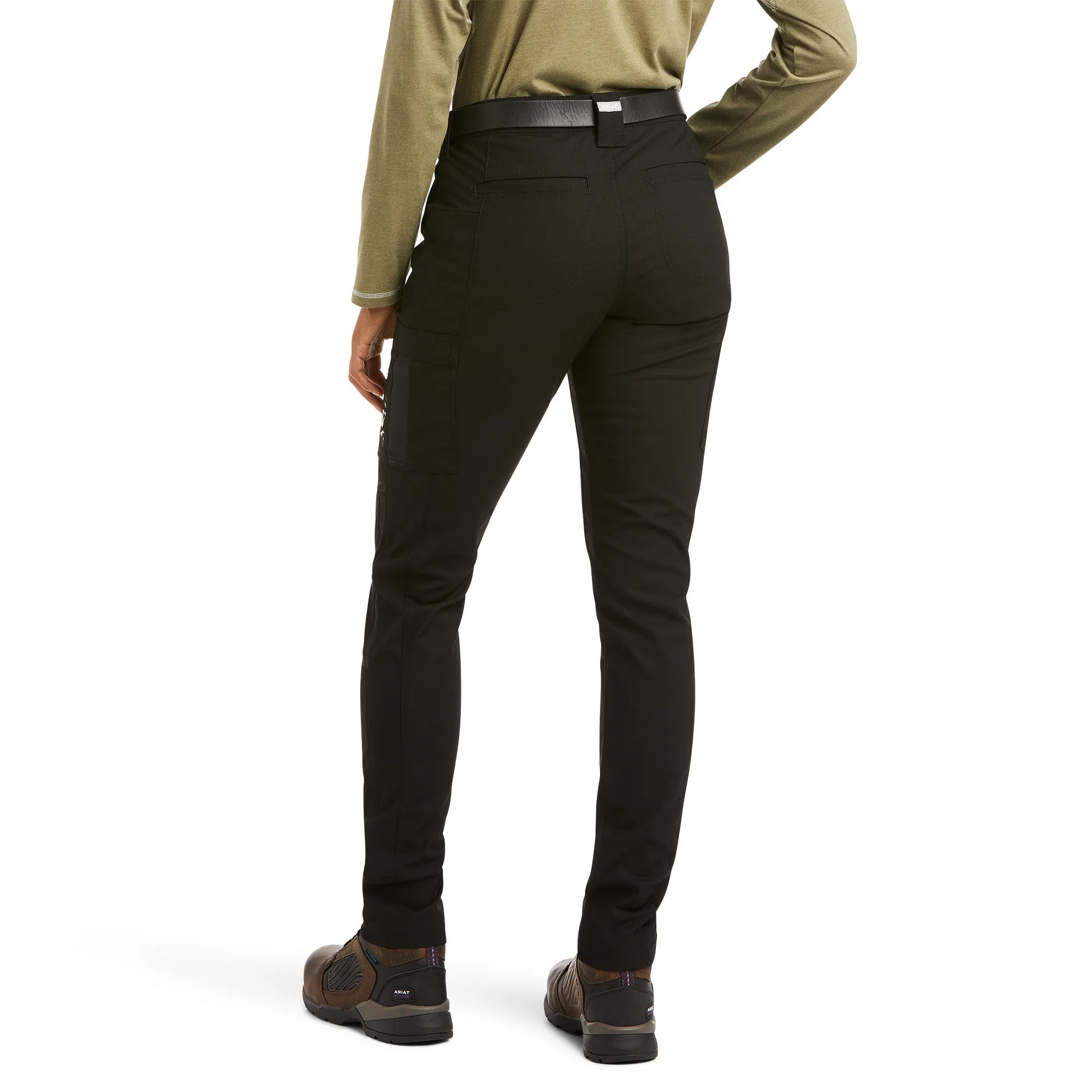 Ariat Ladies Rebar Durastretch™ Ripstop Black Cargo Pants 10036688