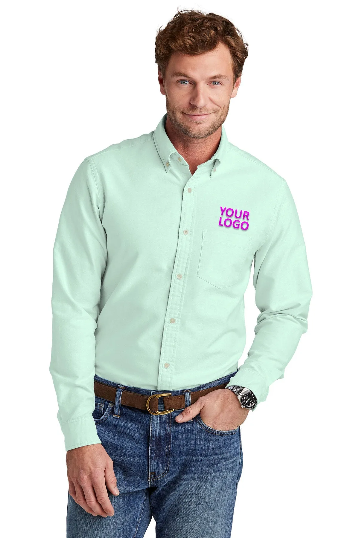 Brooks Brothers Casual Oxford Cloth Shirt, Soft Mint