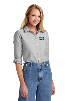 Brooks Brothers Womens Casual Oxford Cloth Shirt, Windsor Grey