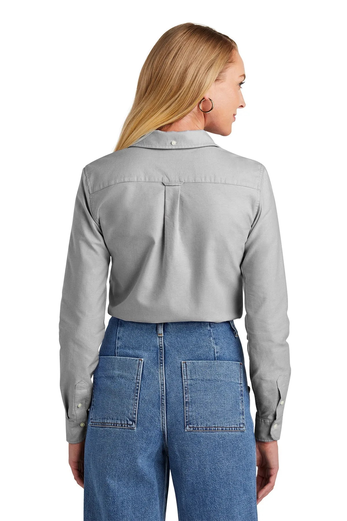 Brooks Brothers Womens Casual Oxford Cloth Shirt, Windsor Grey