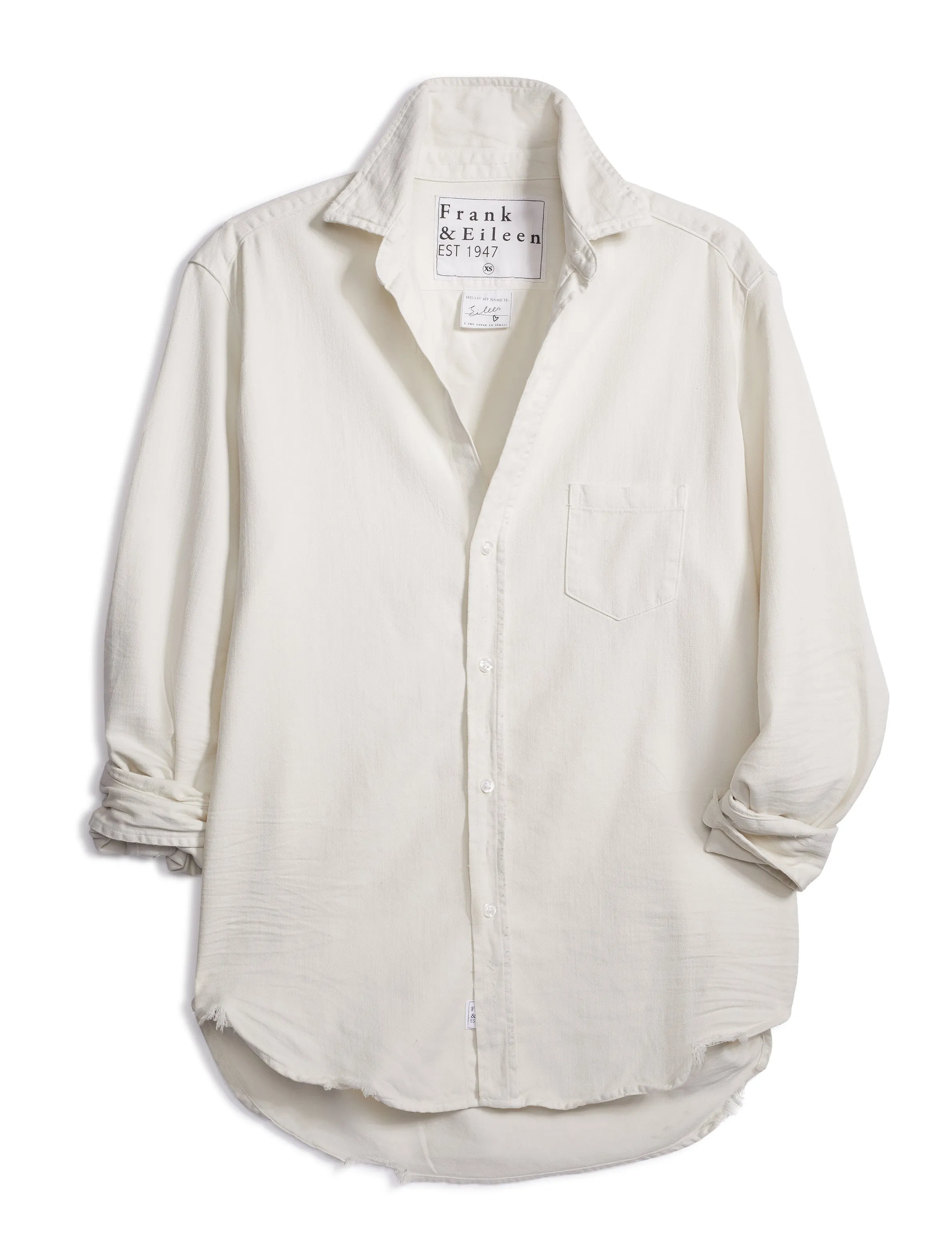 Frank & Eileen Relaxed Eileen  Button-Up Shirt in Vintage White