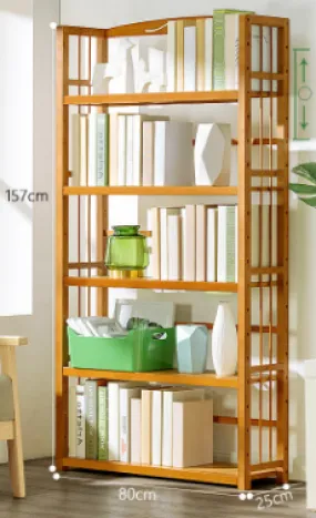 Indoor Floor Storage Bookshelf-5 Floors 80