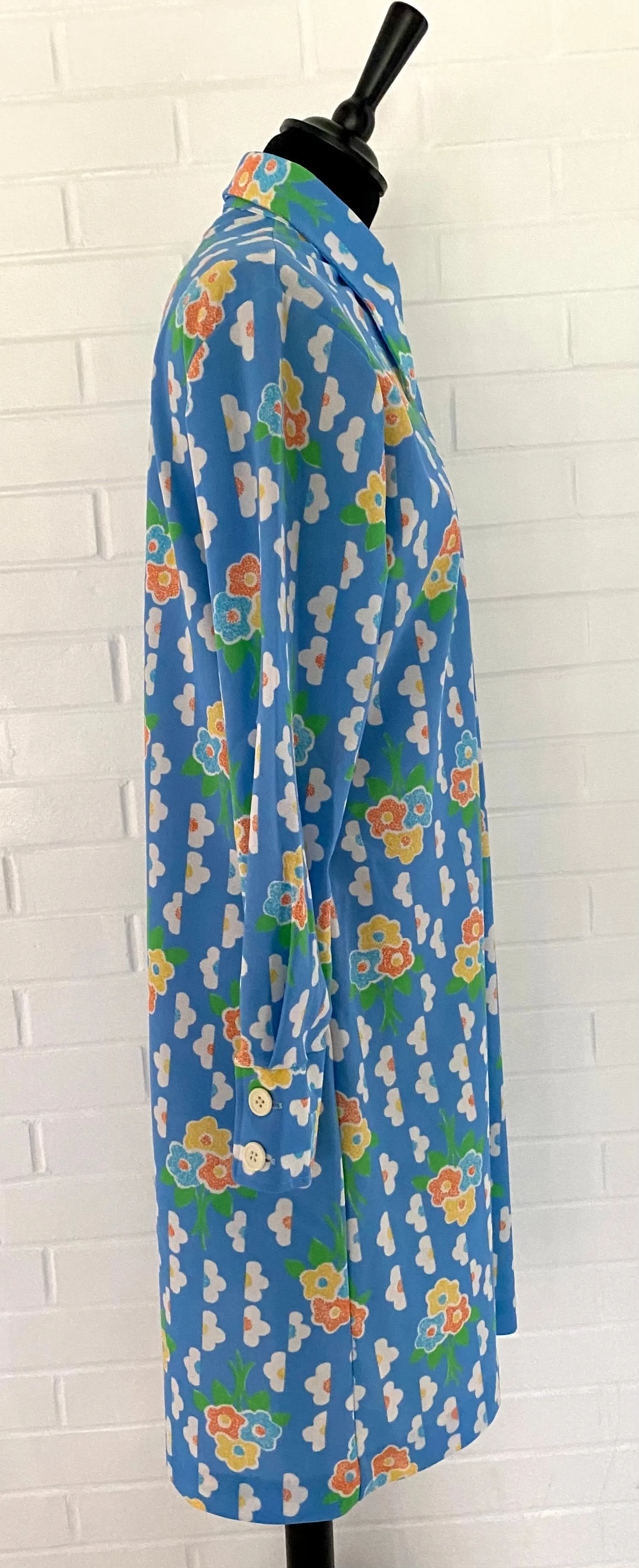 Late 60s/ Early 70s Beeline Flowered Dress