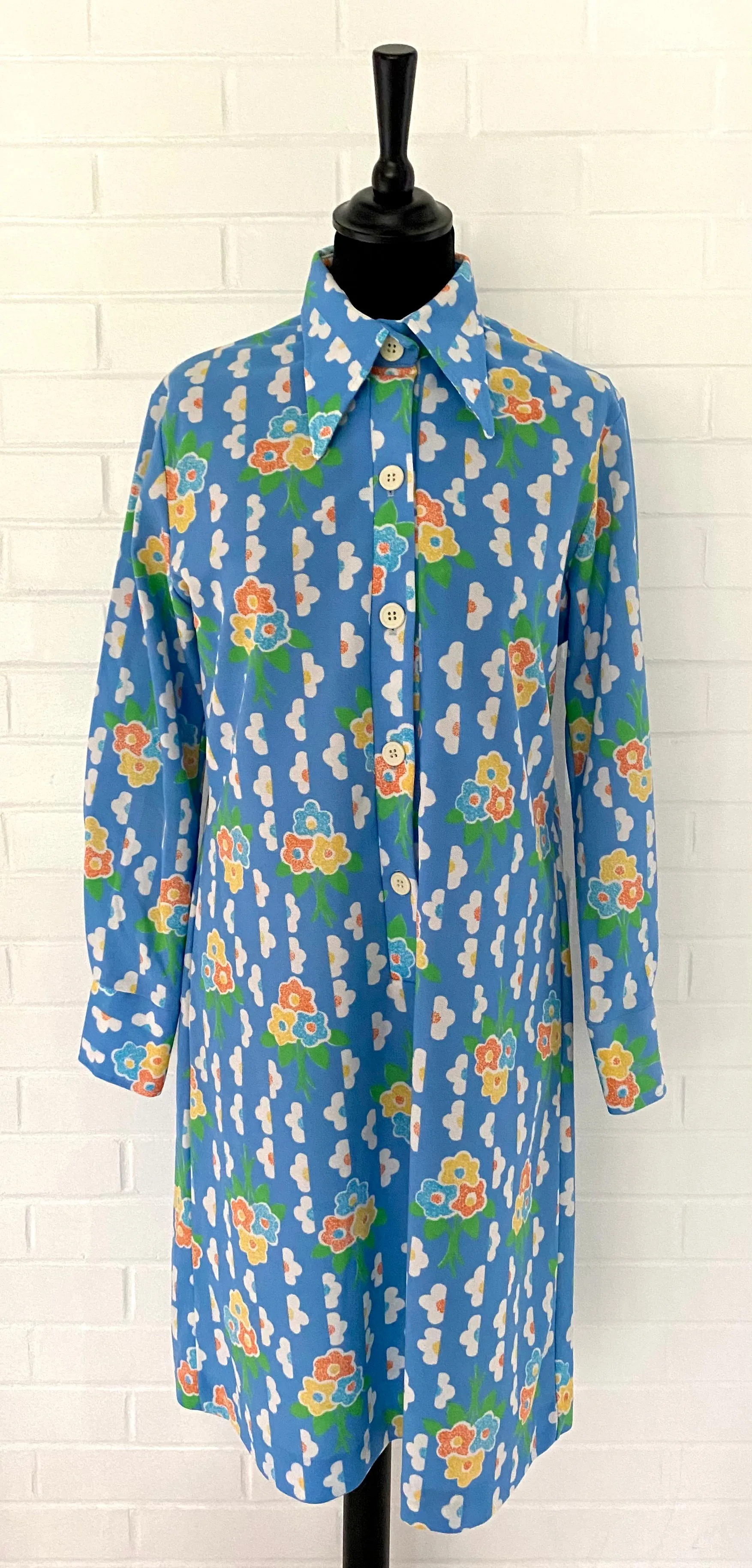 Late 60s/ Early 70s Beeline Flowered Dress