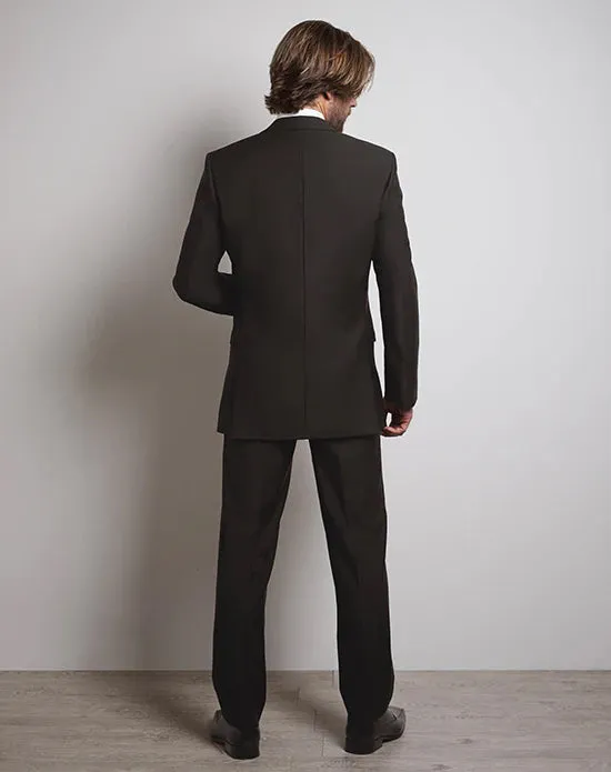 LUXE Faille Black Harmony 100% Wool Boys Slim Fit Tuxedo
