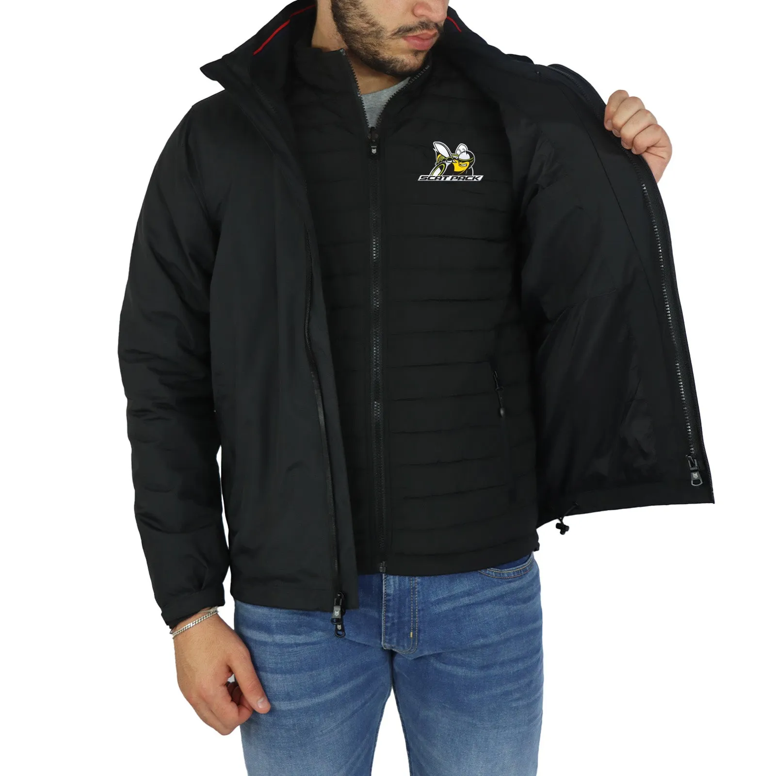 Marwin Sports Dodge Scat Pack 4-1 Men's Jacket - Black