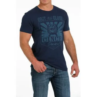 MEN'S GRIT & GLORY CINCH DENIM TEE - NAVY