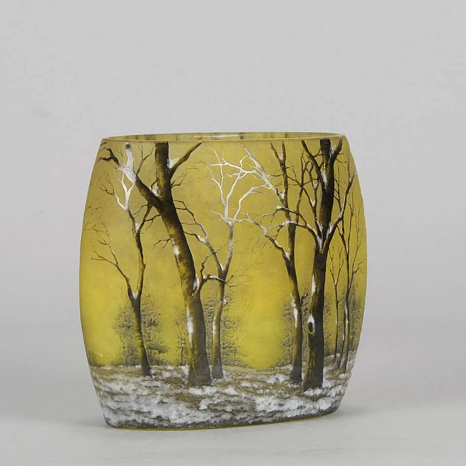 "Winter Vase" by Daum Freres