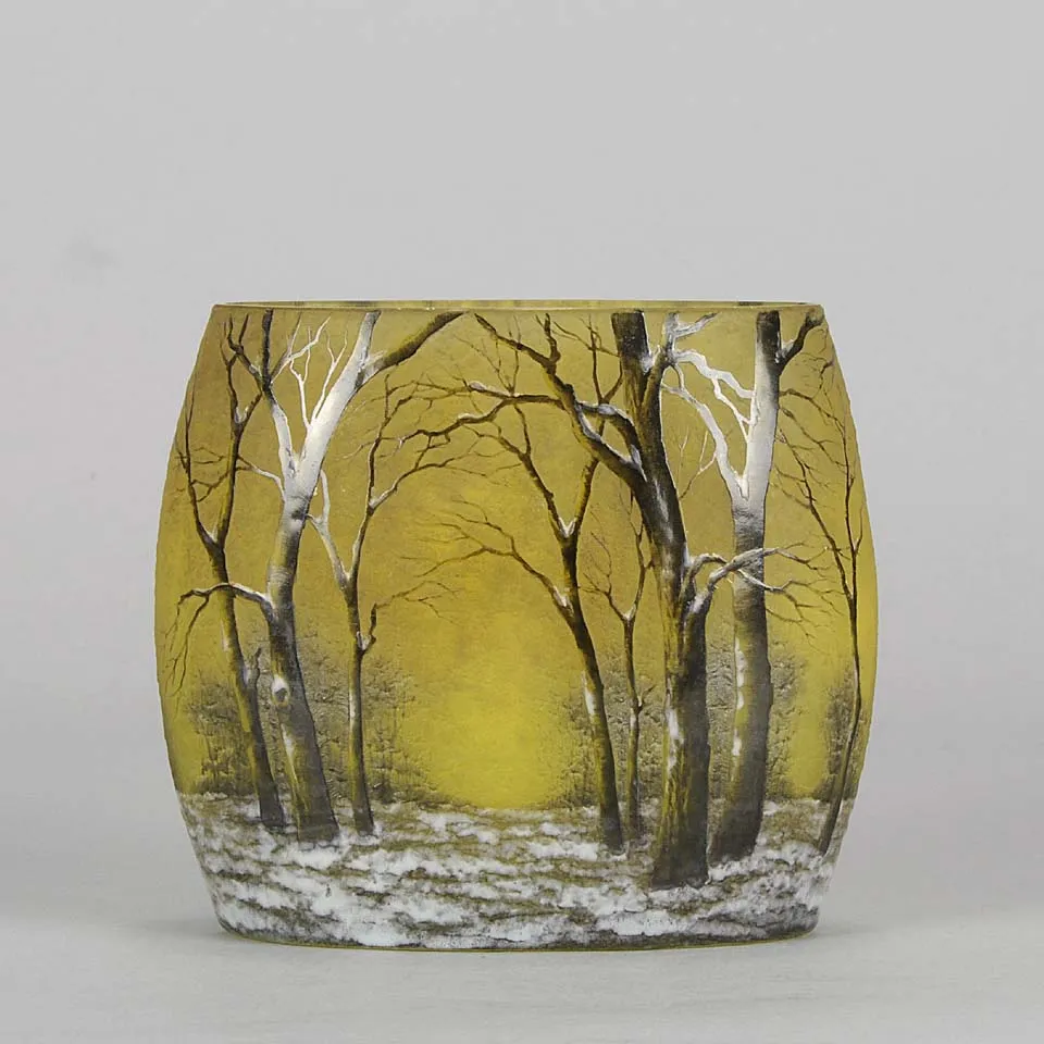 "Winter Vase" by Daum Freres