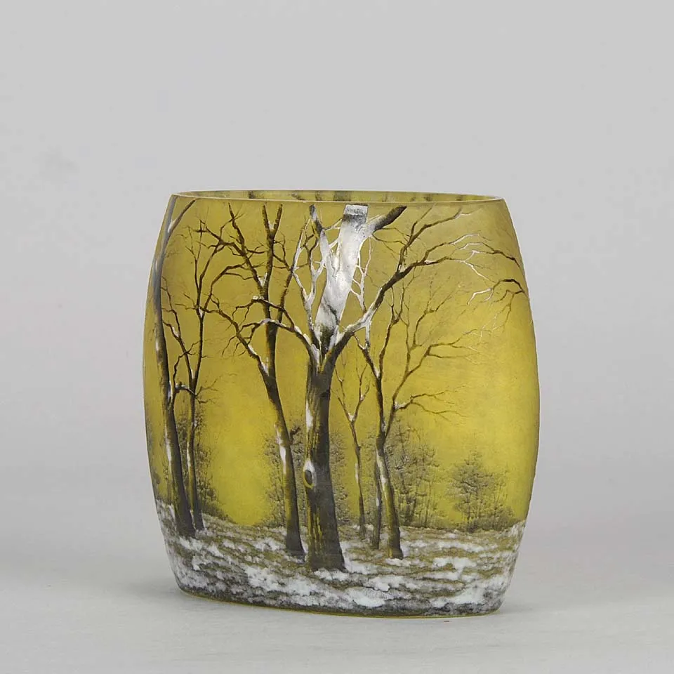 "Winter Vase" by Daum Freres