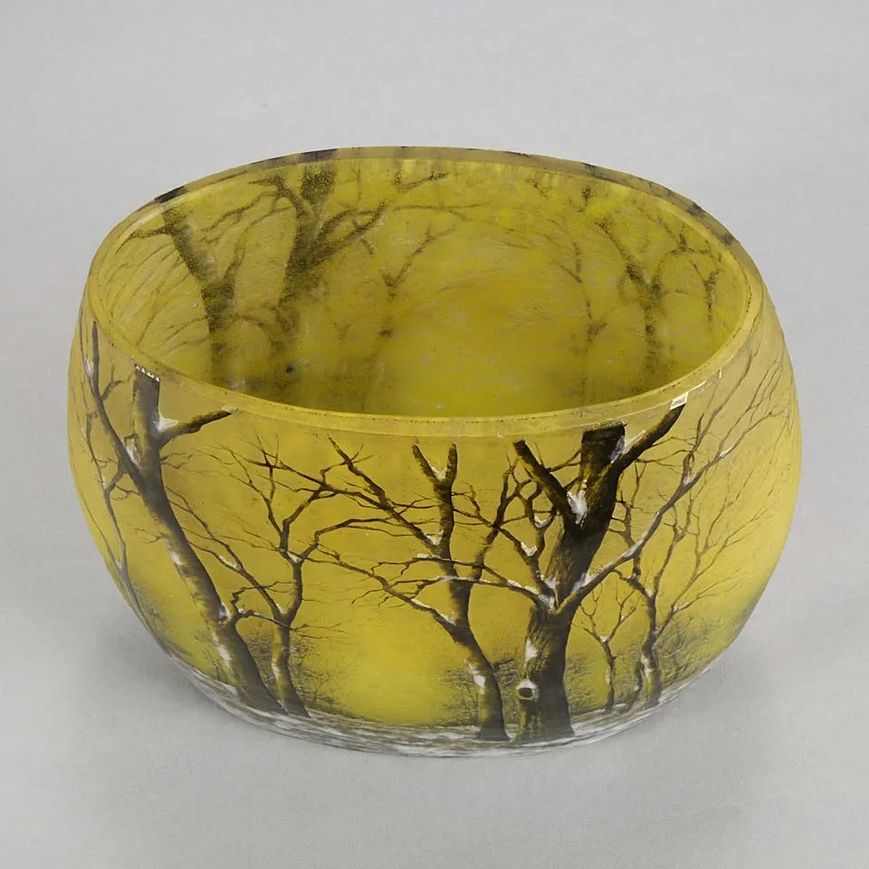 "Winter Vase" by Daum Freres