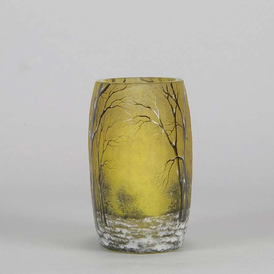 "Winter Vase" by Daum Freres