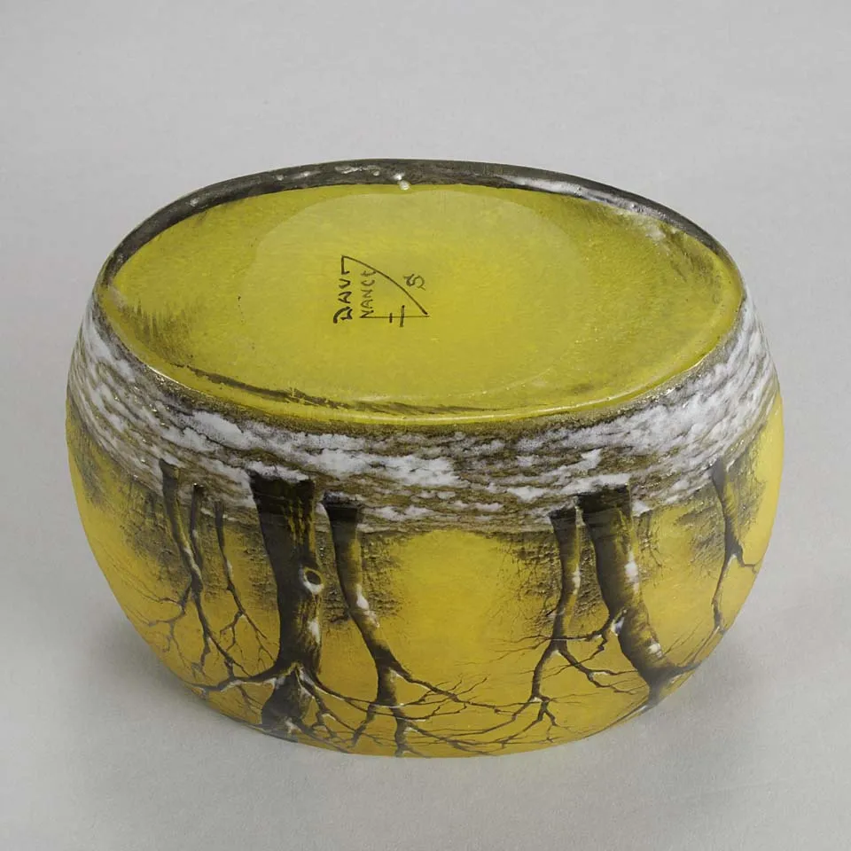 "Winter Vase" by Daum Freres