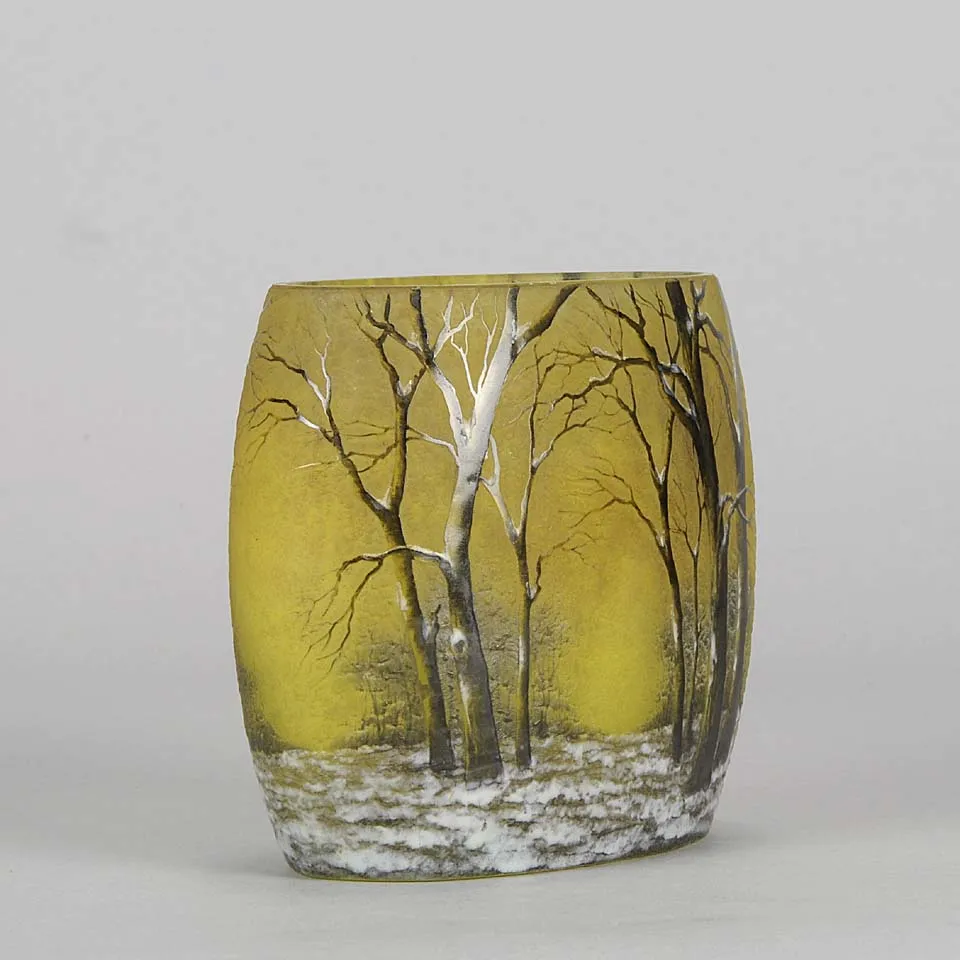 "Winter Vase" by Daum Freres