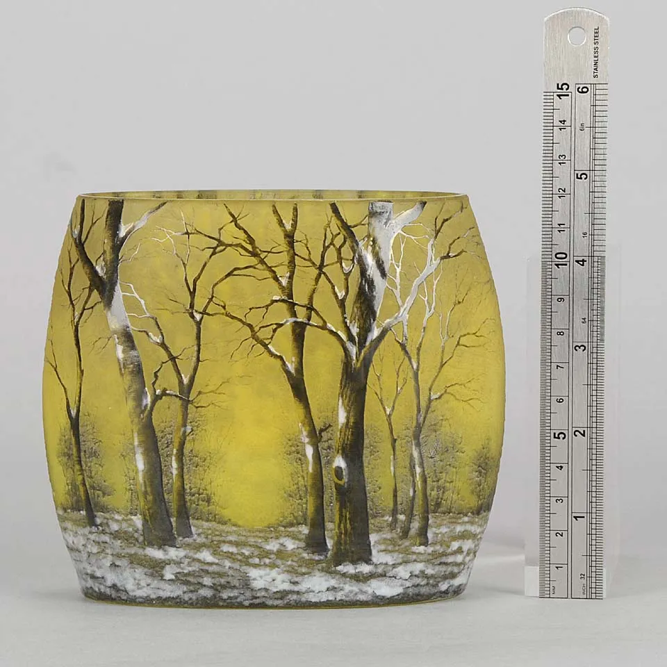 "Winter Vase" by Daum Freres