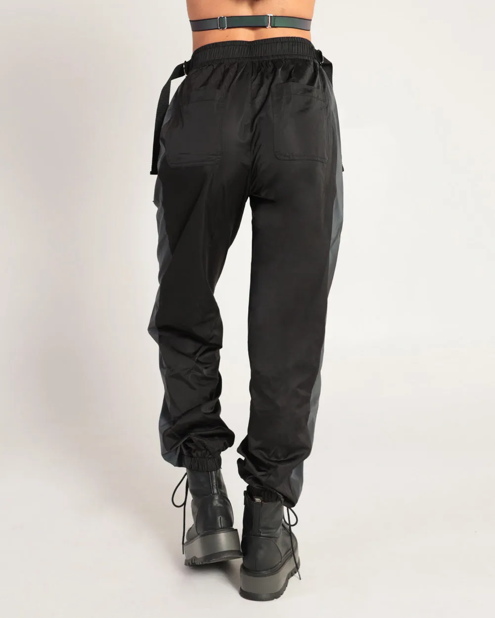 Time 2 Get Lit Rainbow Reflective Cargo Joggers