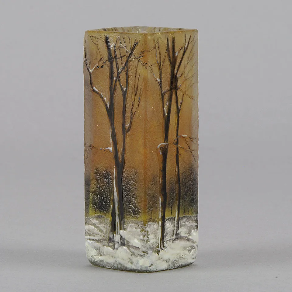Winter Cabinet Vase by Daum Freres