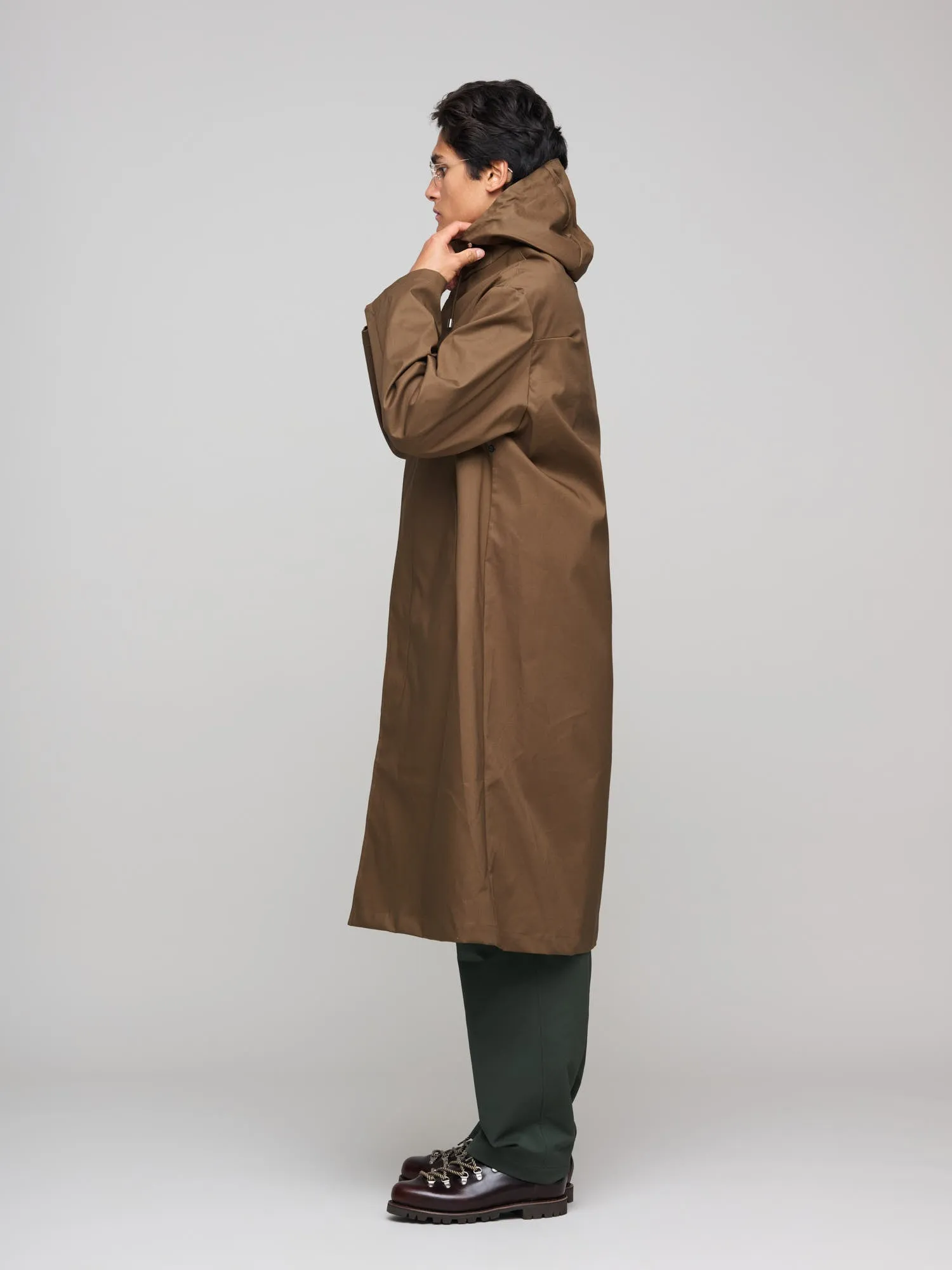 Wolfson Raintec Hooded Coat, Brown